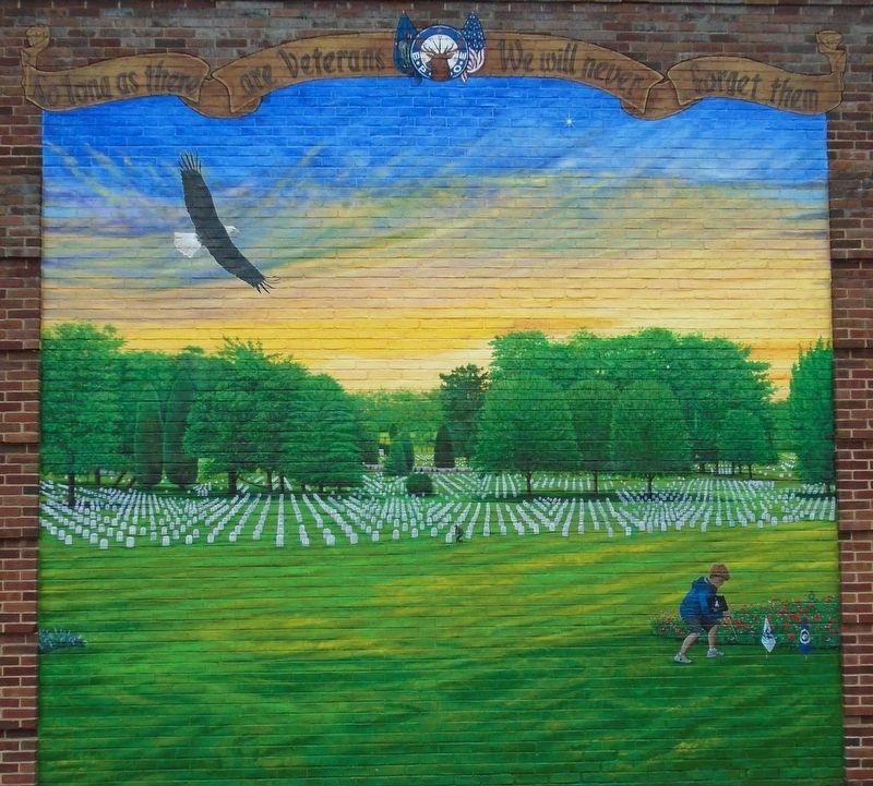 Veterans Memorial Mural Detail. Click for full size. Veterans Memorial Mural Detail image. Click for full size.