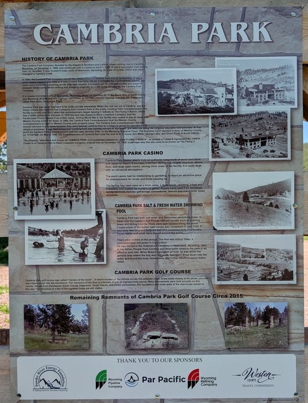 Cambria Park Marker image. Click for full size.