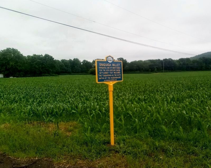 Onaquaga Valley Marker looking north on Rt 79. Click for full size. Onaquaga Valley Marker looking north on Rt 79 image. Click for full size.