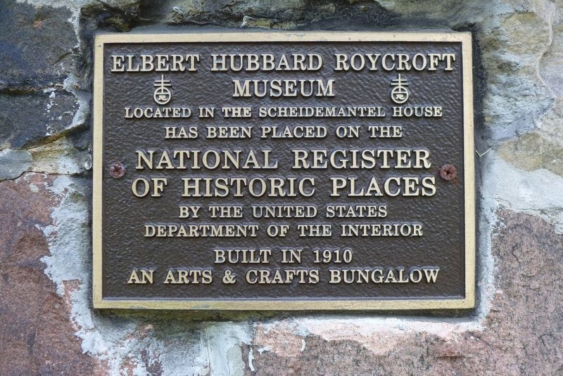 National Register of Historic Places marker located on the front of the building image. Click for full size.