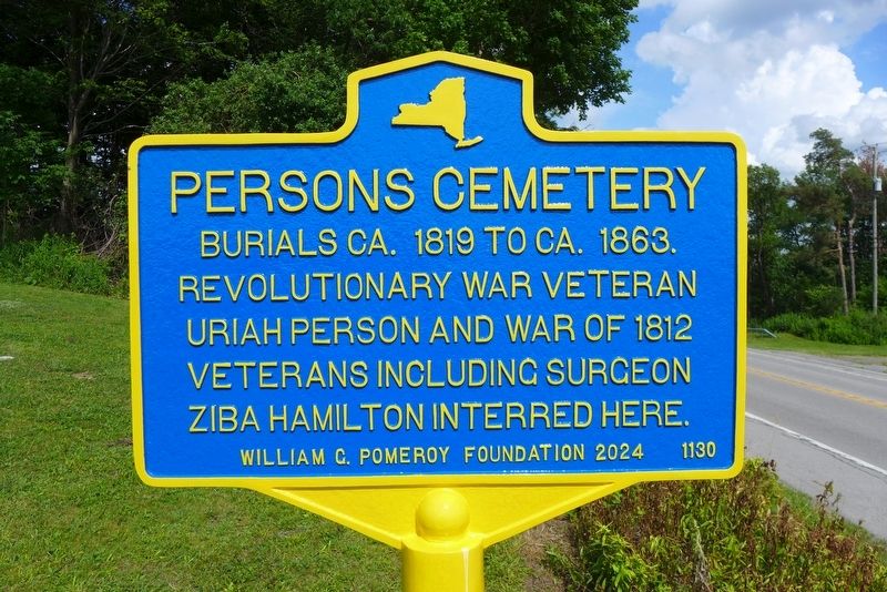 Persons Cemetery Marker image. Click for full size.
