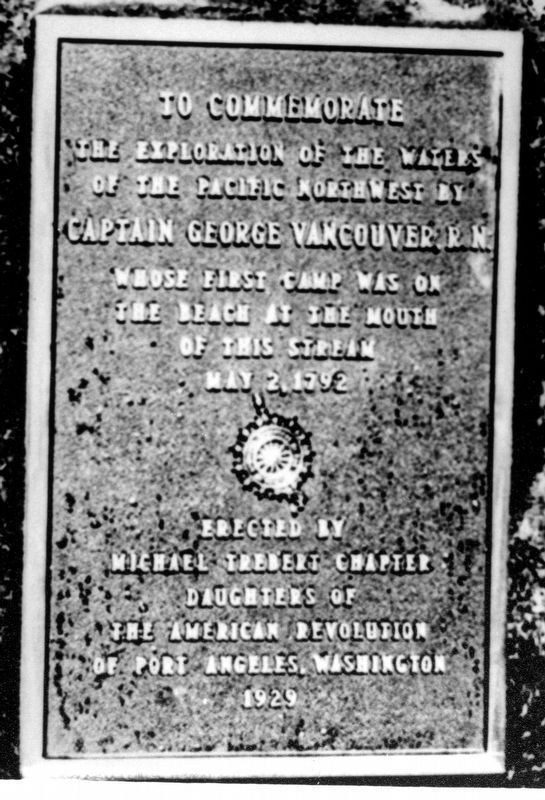 Captain George Vancouver R.N. Marker. Click for full size. Captain George Vancouver R.N. Marker image. Click for full size.