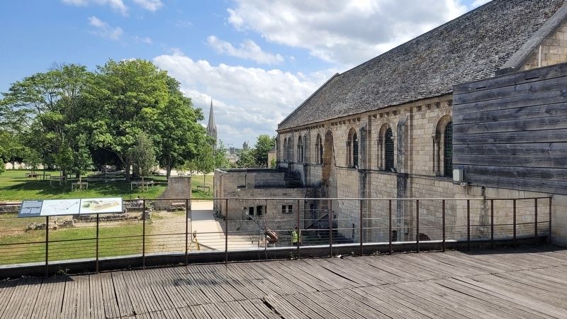 The view of the marker next to the Great Hall. Click for full size. The view of the marker next to the Great Hall image. Click for full size.