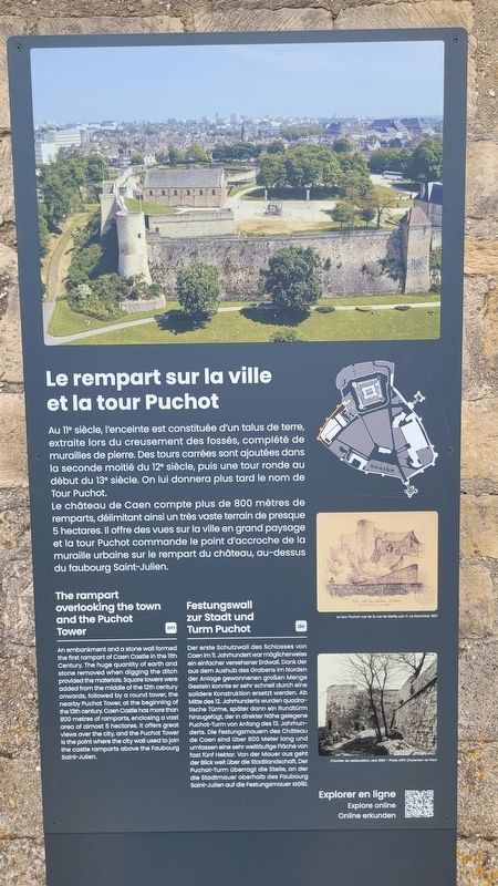 Le rempart sur la ville et la tour Puchot / The rampart overlooking the town and the Puchot Tower Ma. Click for full size. Le rempart sur la ville et la tour Puchot / The rampart overlooking the town and the Puchot Tower Ma image. Click for full size.