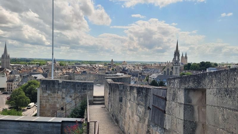 The rampart overlooking the town and the Puchot Tower. Click for full size. The rampart overlooking the town and the Puchot Tower image. Click for full size.