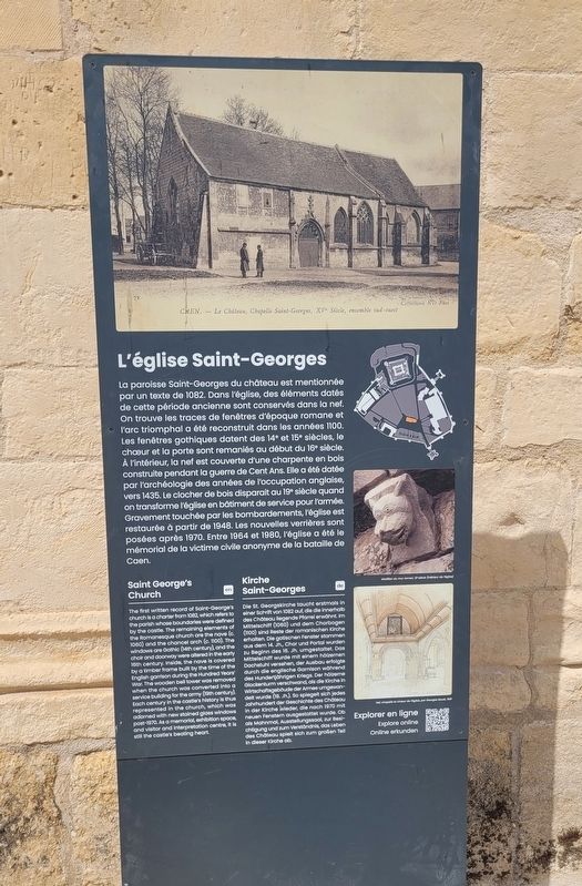 L'église Saint-Georges / Saint George's Church Marker. Click for full size. L'église Saint-Georges / Saint George's Church Marker image. Click for full size.