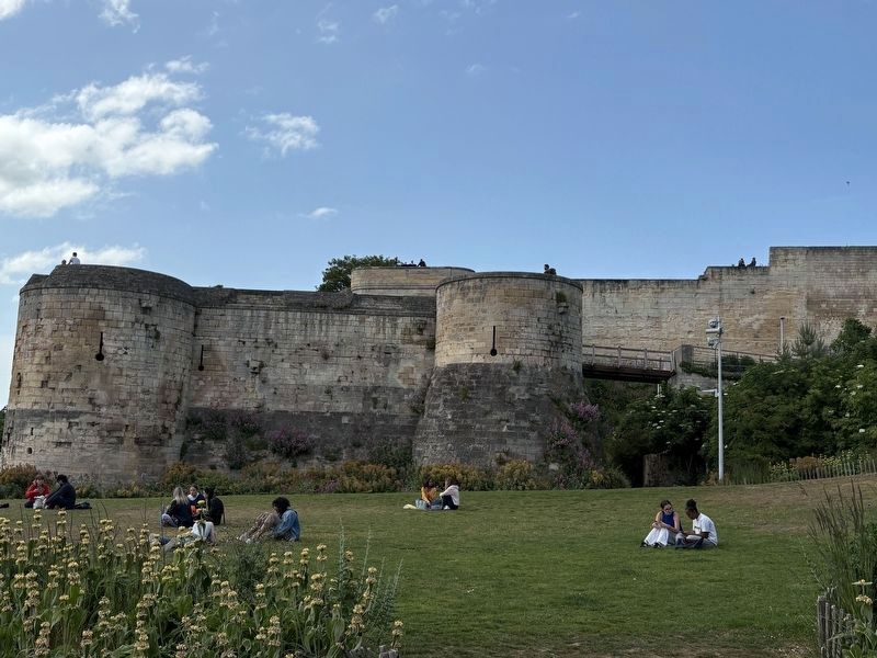 The view of the Saint-Pierre Barbican from the street. Click for full size. The view of the Saint-Pierre Barbican from the street image. Click for full size.