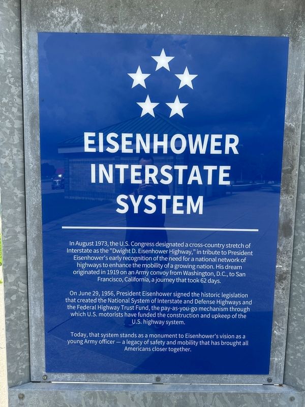 Eisenhower Interstate System Marker. Click for full size. Eisenhower Interstate System Marker image. Click for full size.