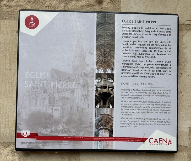 Église Saint-Pierre / Saint-Pierre Church Marker. Click for full size. Église Saint-Pierre / Saint-Pierre Church Marker image. Click for full size.
