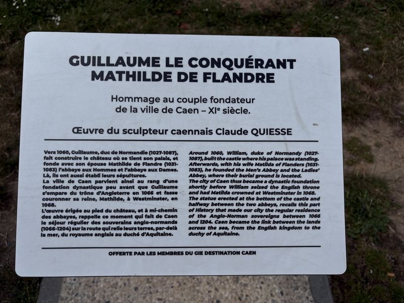 Guillaume le Conquérant et Mathilde de Flandre / William the Conqueror and Matilda of Flanders Marke. Click for full size. Guillaume le Conquérant et Mathilde de Flandre / William the Conqueror and Matilda of Flanders Marke image. Click for full size.