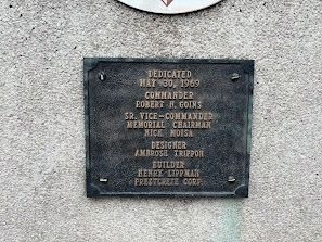 Kendall County Veterans Memorial dedication plaque image. Click for full size.