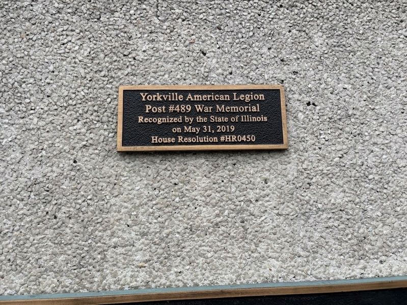Kendall County Veterans Memorial image. Click for full size.