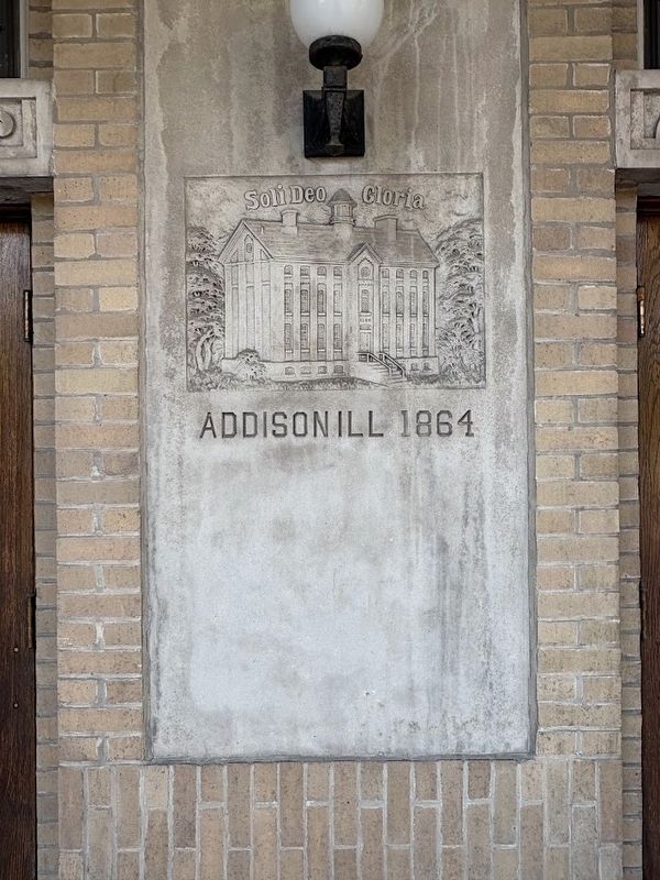 Addison Hall Marker (left panel). Click for full size. Addison Hall Marker (left panel) image. Click for full size.