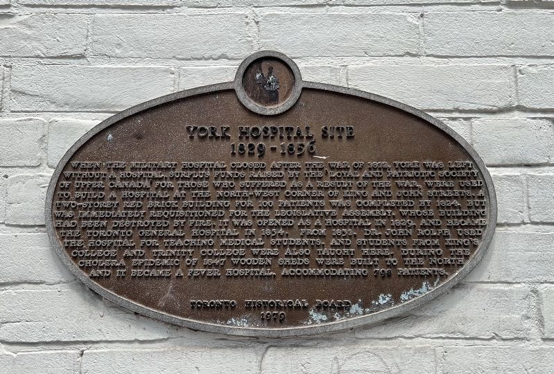 York Hospital Site Marker image. Click for full size.