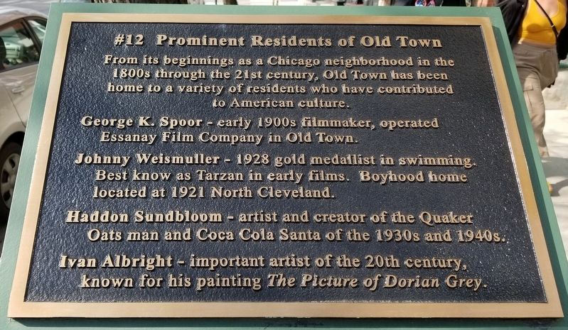Prominent Residents of Old Town Marker image. Click for full size.