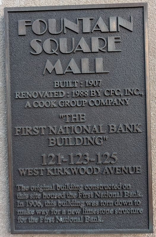 The First National Bank Building Marker image. Click for full size.