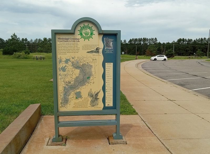 Mississippi Crossings Marker at the Brainerd Lakes Welcome Center. Click for full size. Mississippi Crossings Marker at the Brainerd Lakes Welcome Center image. Click for full size.
