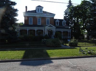 James Beatty House c. 1870 - Marker in context. Click for full size. James Beatty House c. 1870 - Marker in context image. Click for full size.