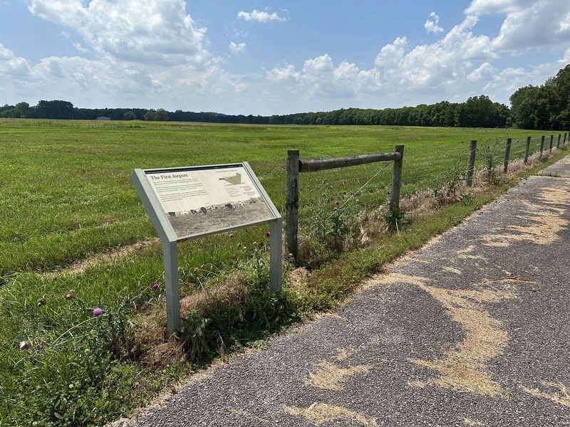 The First Airport Marker image. Click for full size.