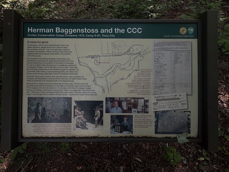 Herman Baggenstoss and the CCC Marker image. Click for full size.