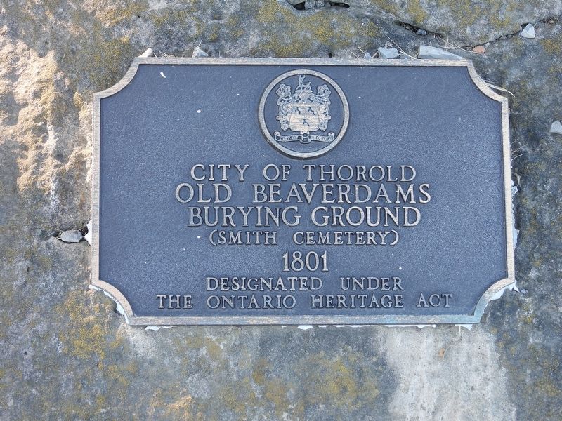 Old Beaverdams Burying Ground (Smith Cemetery) 1801 Marker. Click for full size. Old Beaverdams Burying Ground (Smith Cemetery) 1801 Marker image. Click for full size.