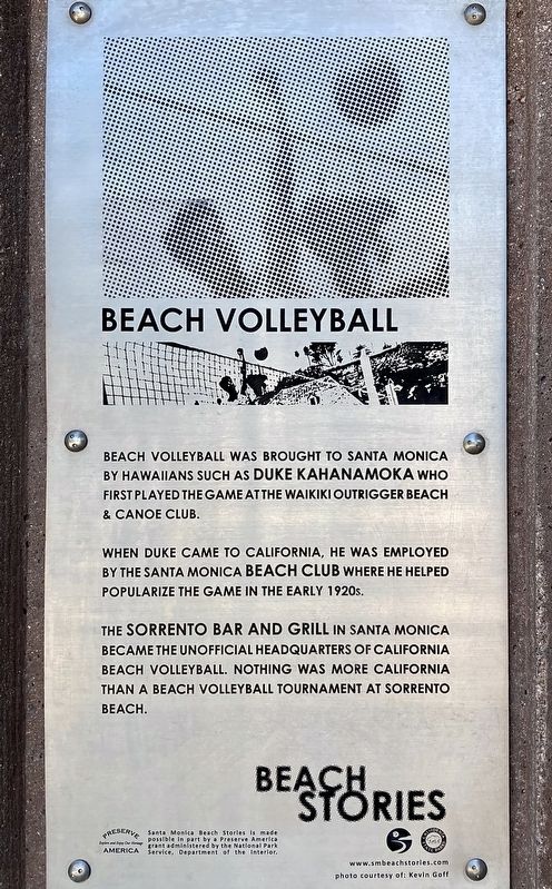 Beach Volleyball Marker image. Click for full size.
