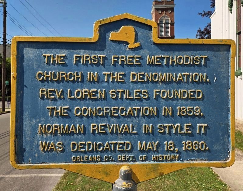 The First Free Methodist Marker. Click for full size. The First Free Methodist Marker image. Click for full size.