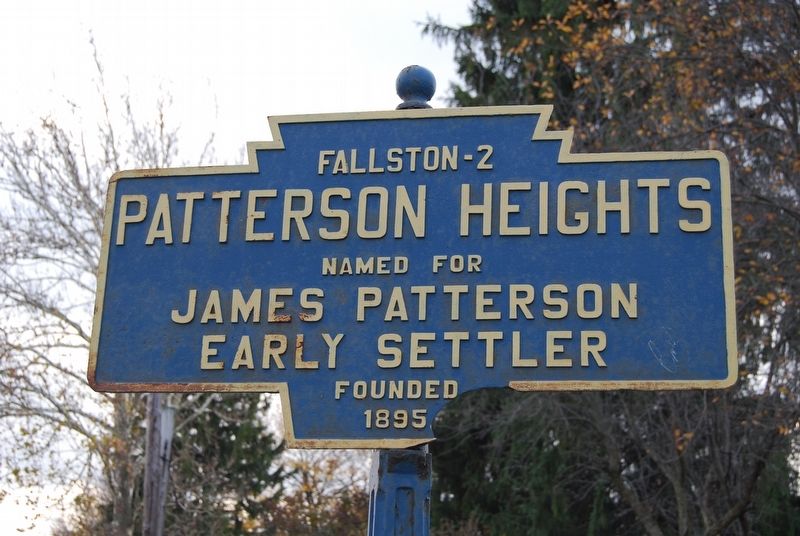 Patterson Heights Marker. Click for full size. Patterson Heights Marker image. Click for full size.