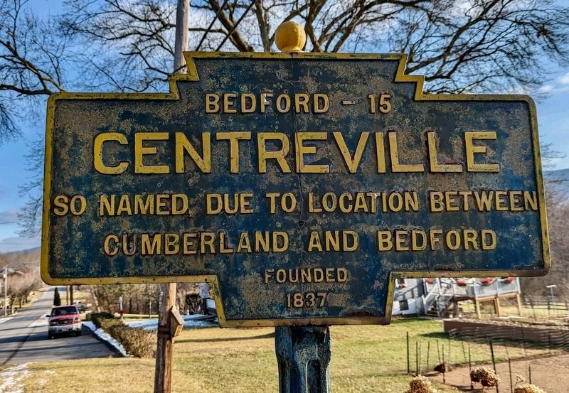Centreville Marker. Click for full size. Centreville Marker image. Click for full size.