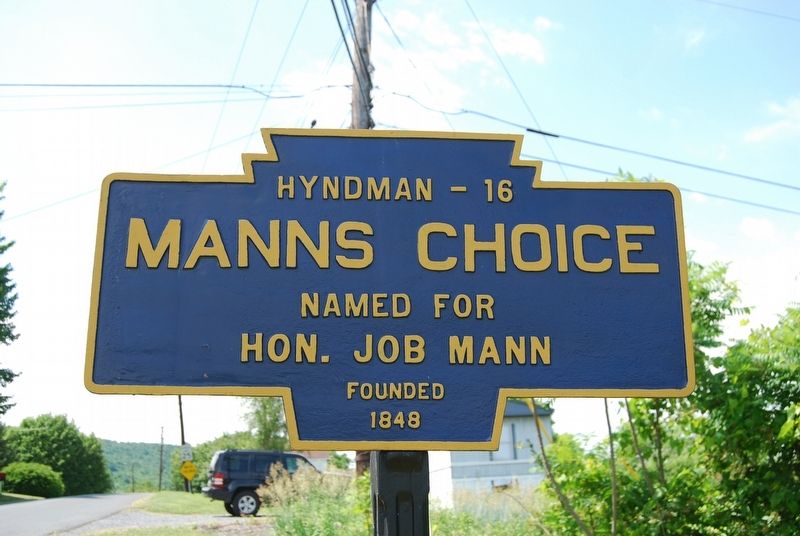 Manns Choice Marker. Click for full size. Manns Choice Marker image. Click for full size.