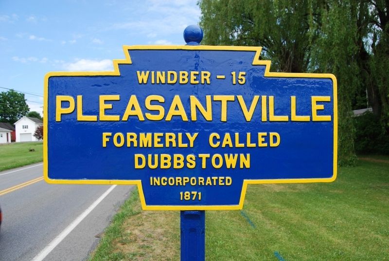 Pleasantville Marker. Click for full size. Pleasantville Marker image. Click for full size.