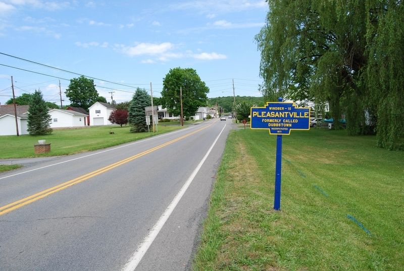 Pleasantville Marker. Click for full size. Pleasantville Marker image. Click for full size.