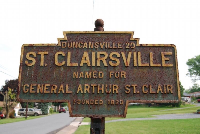St. Clairsville Marker. Click for full size. St. Clairsville Marker image. Click for full size.