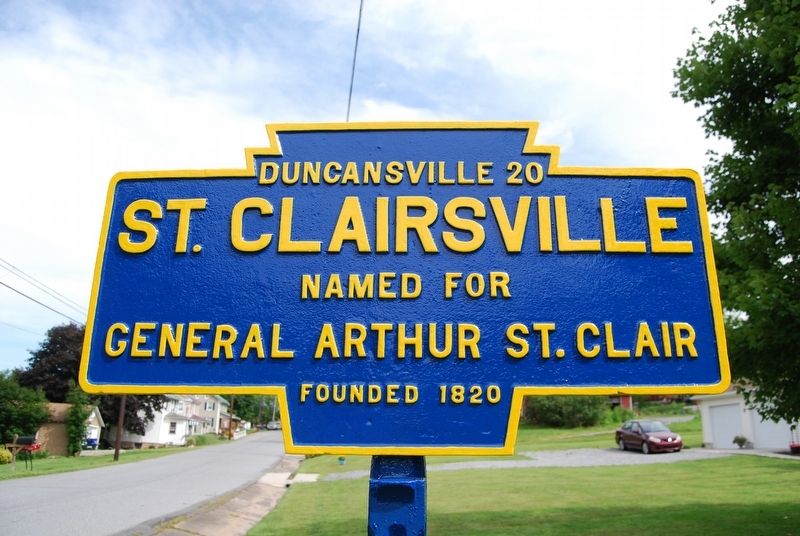 St. Clairsville Marker. Click for full size. St. Clairsville Marker image. Click for full size.