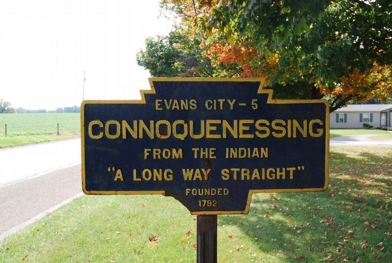 Connoquenessing Marker. Click for full size. Connoquenessing Marker image. Click for full size.