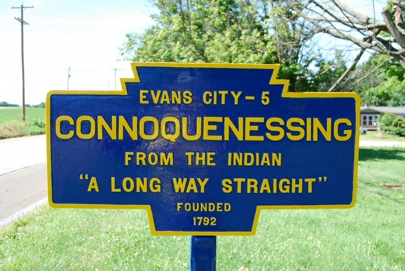 Connoquenessing Marker. Click for full size. Connoquenessing Marker image. Click for full size.
