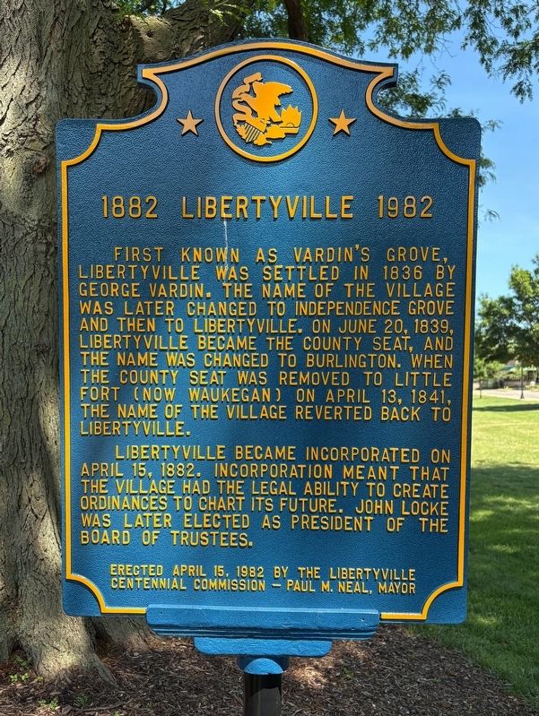 Libertyville Marker image. Click for full size.