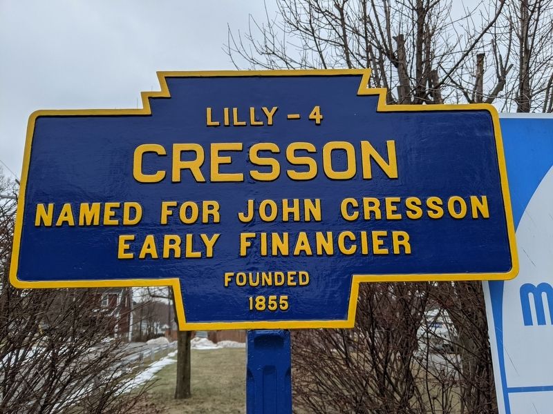 Cresson Marker. Click for full size. Cresson Marker image. Click for full size.