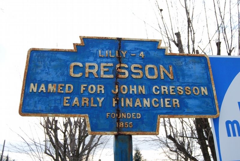 Cresson Marker. Click for full size. Cresson Marker image. Click for full size.