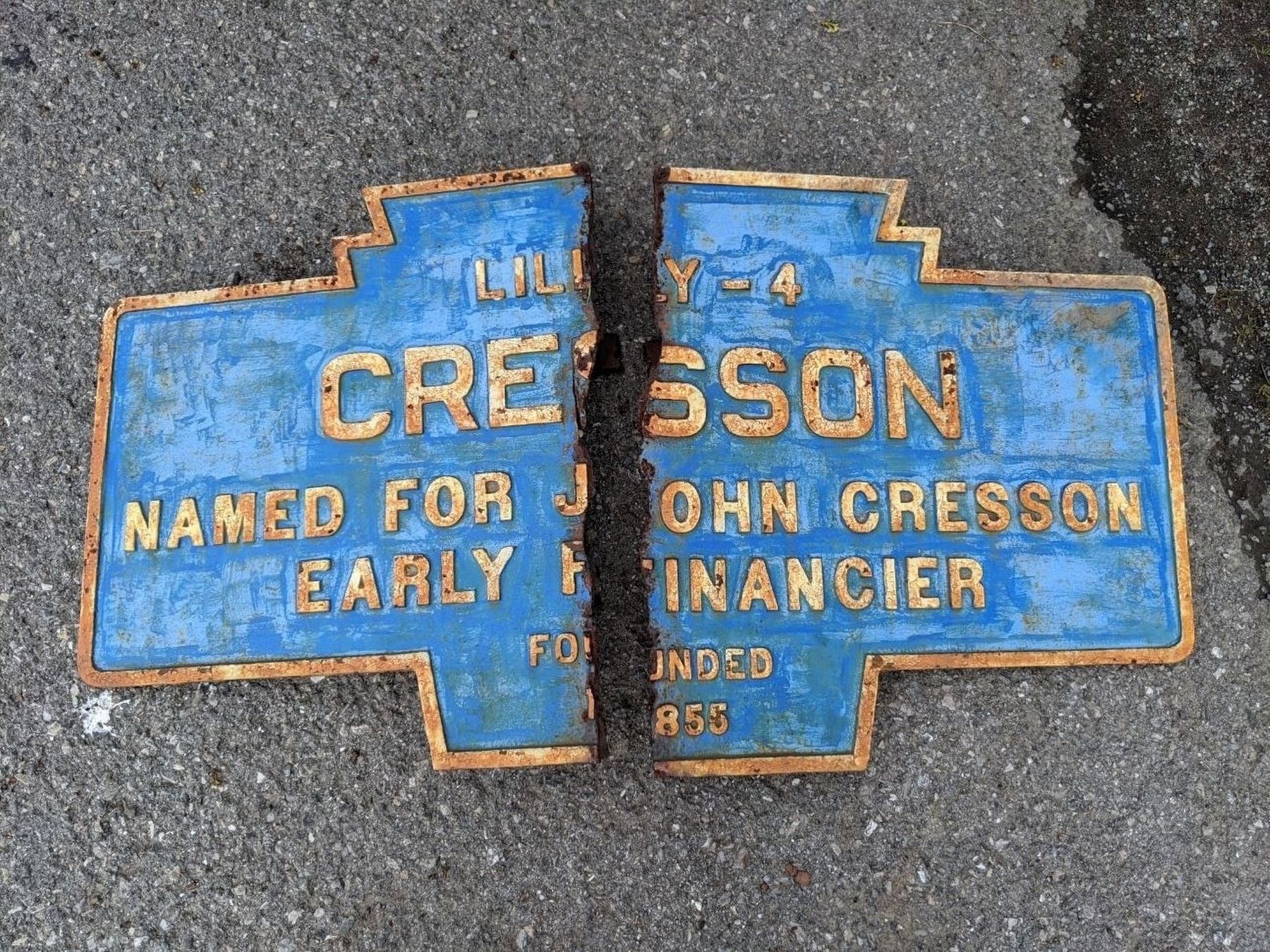 Cresson Marker. Click for full size. Cresson Marker image. Click for full size.