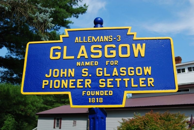 Glasgow Marker. Click for full size. Glasgow Marker image. Click for full size.