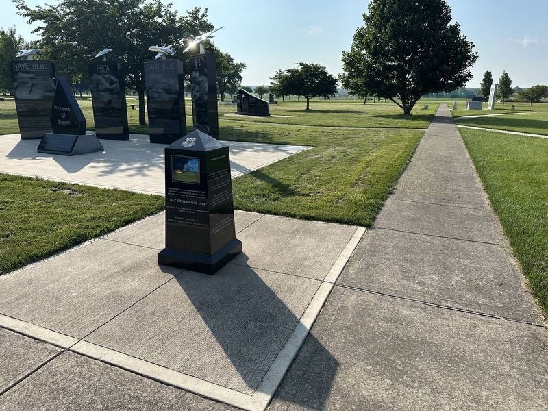 "That Others May Live" Marker - wide view image. Click for full size.