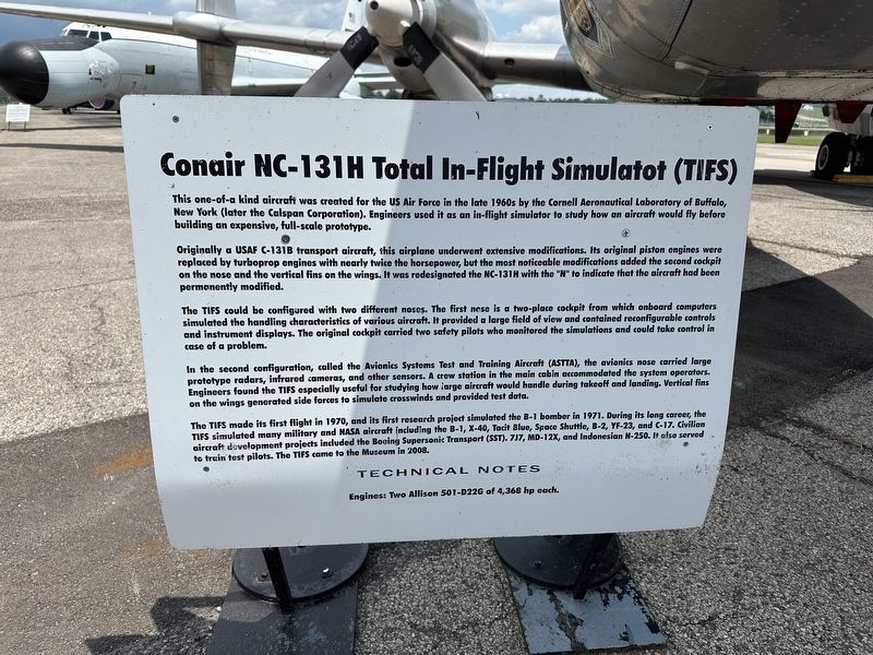 Conair NC-131H Total In-Flight Simulatot (TIFS) Marker. Click for full size. Conair NC-131H Total In-Flight Simulatot (TIFS) Marker image. Click for full size.