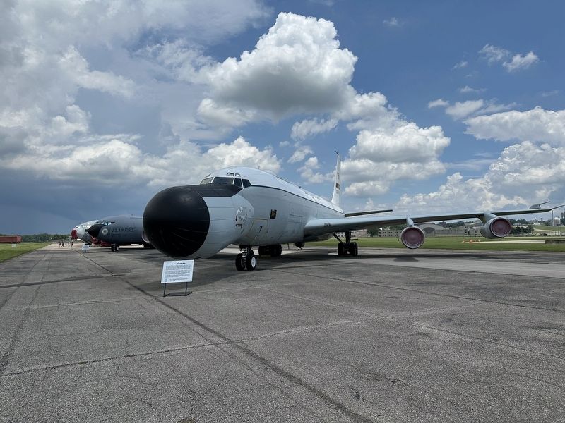 Boeing EC-135E ARIA Marker - wide view with aircraft. Click for full size. Boeing EC-135E ARIA Marker - wide view with aircraft image. Click for full size.