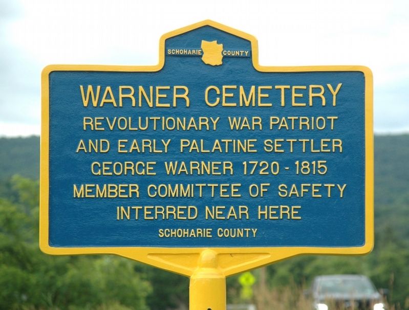 Warner Cemetery Marker image. Click for full size.