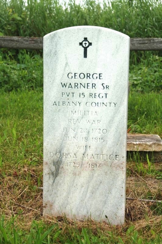 George Warner Gravestone image. Click for full size.