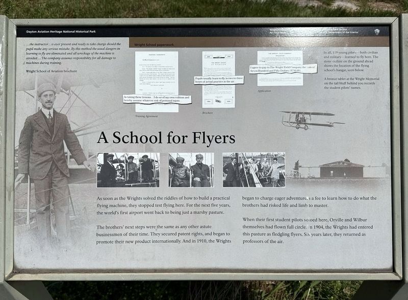 A School for Flyers Marker image. Click for full size.