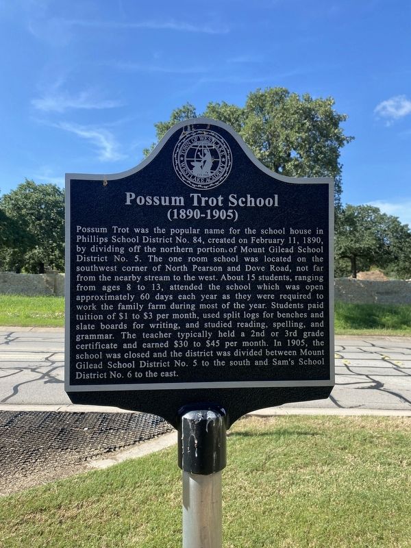 Possum Trot School Marker image. Click for full size.
