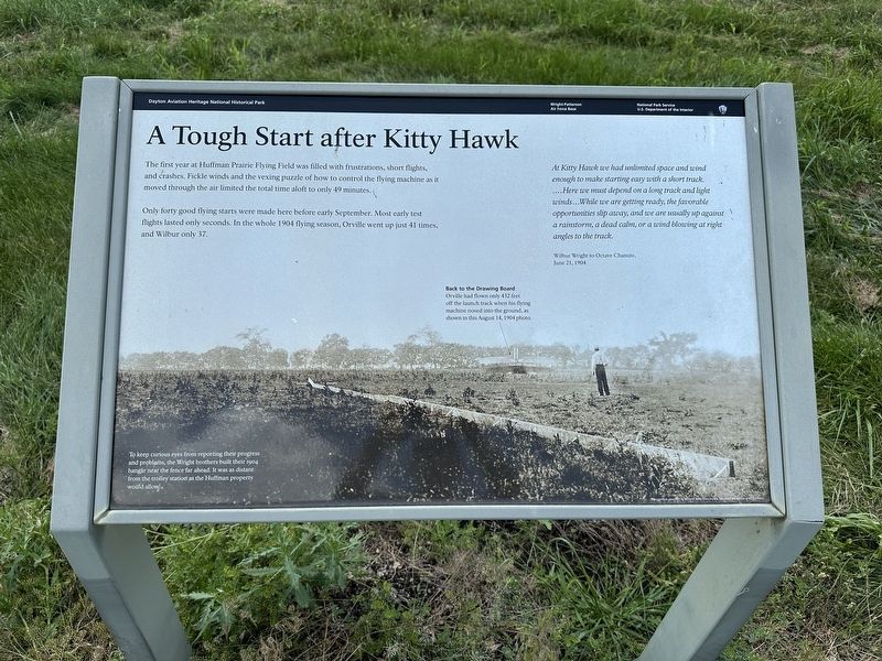A Tough Start after Kitty Hawk Marker image. Click for full size.