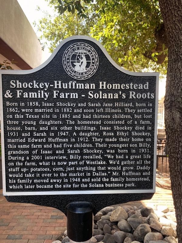 Shockley-Huffman Homestead & Family Farm - Solana's Roots Marker image. Click for full size.